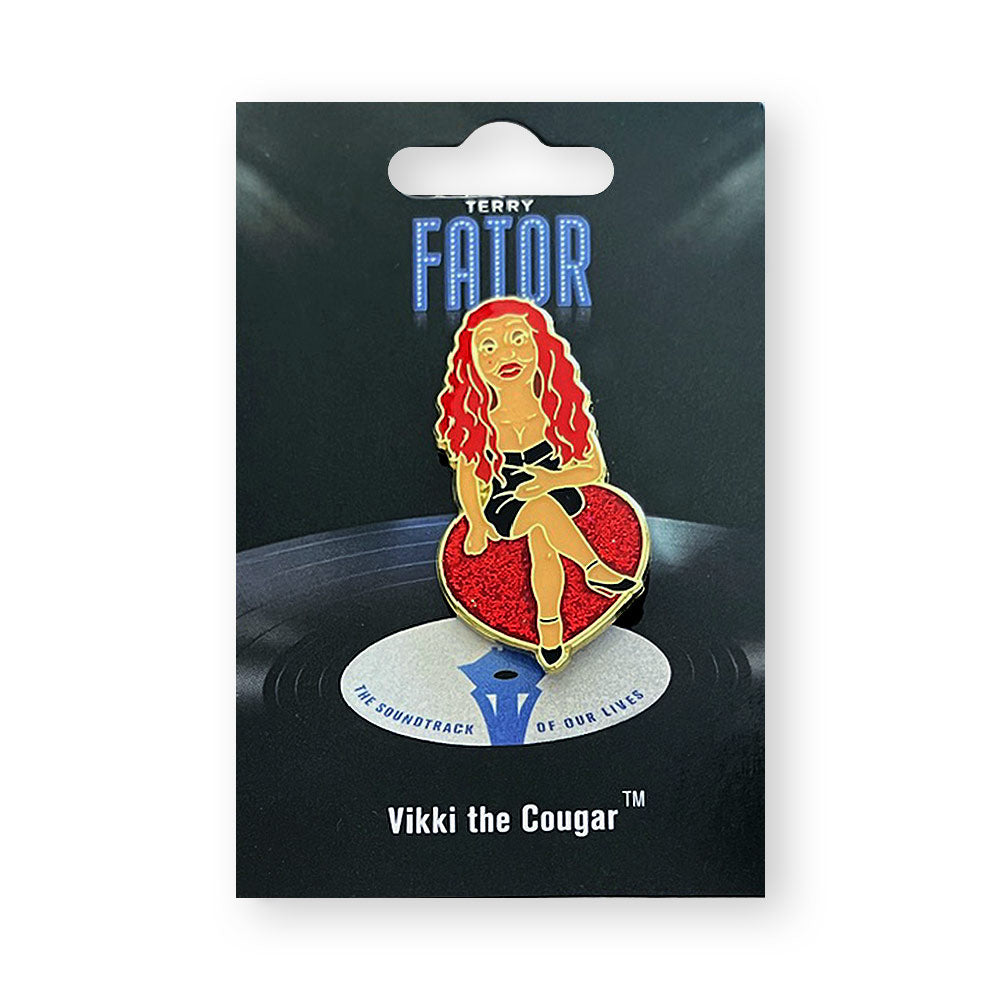 Vikki the Cougar Enamel Pin