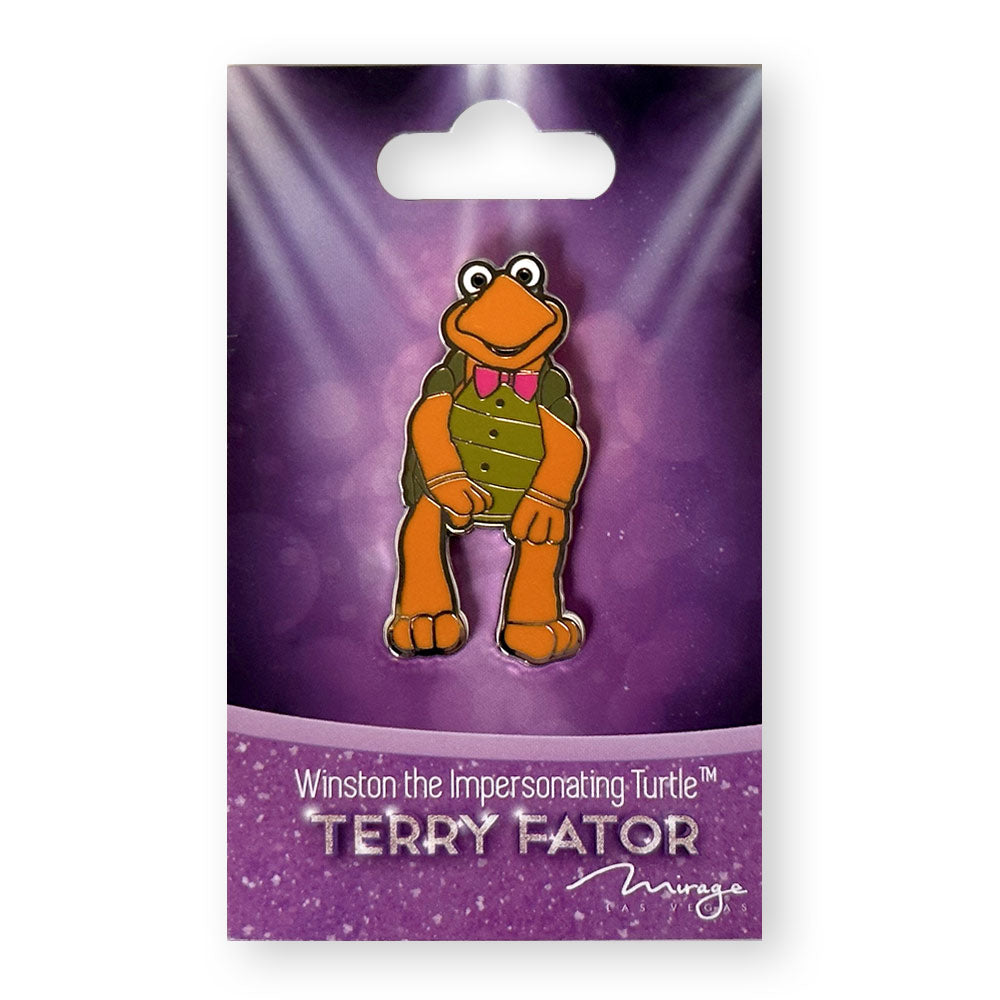 Winston the Impersonating Turtle Enamel Pin
