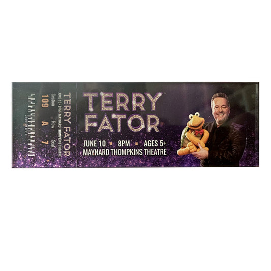 Terry Fator Concert Ticket Magnet