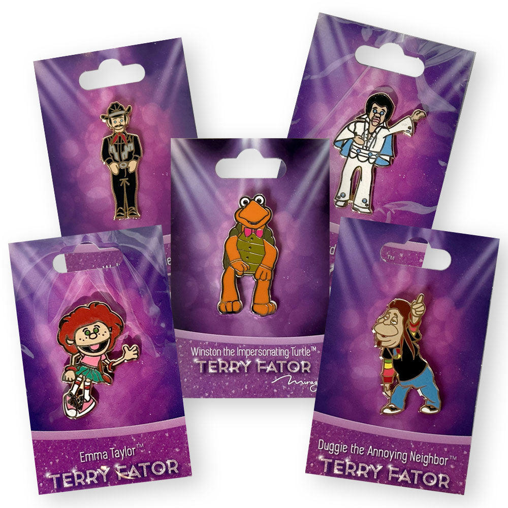 Terry Fator Cast Enamel Pin Set